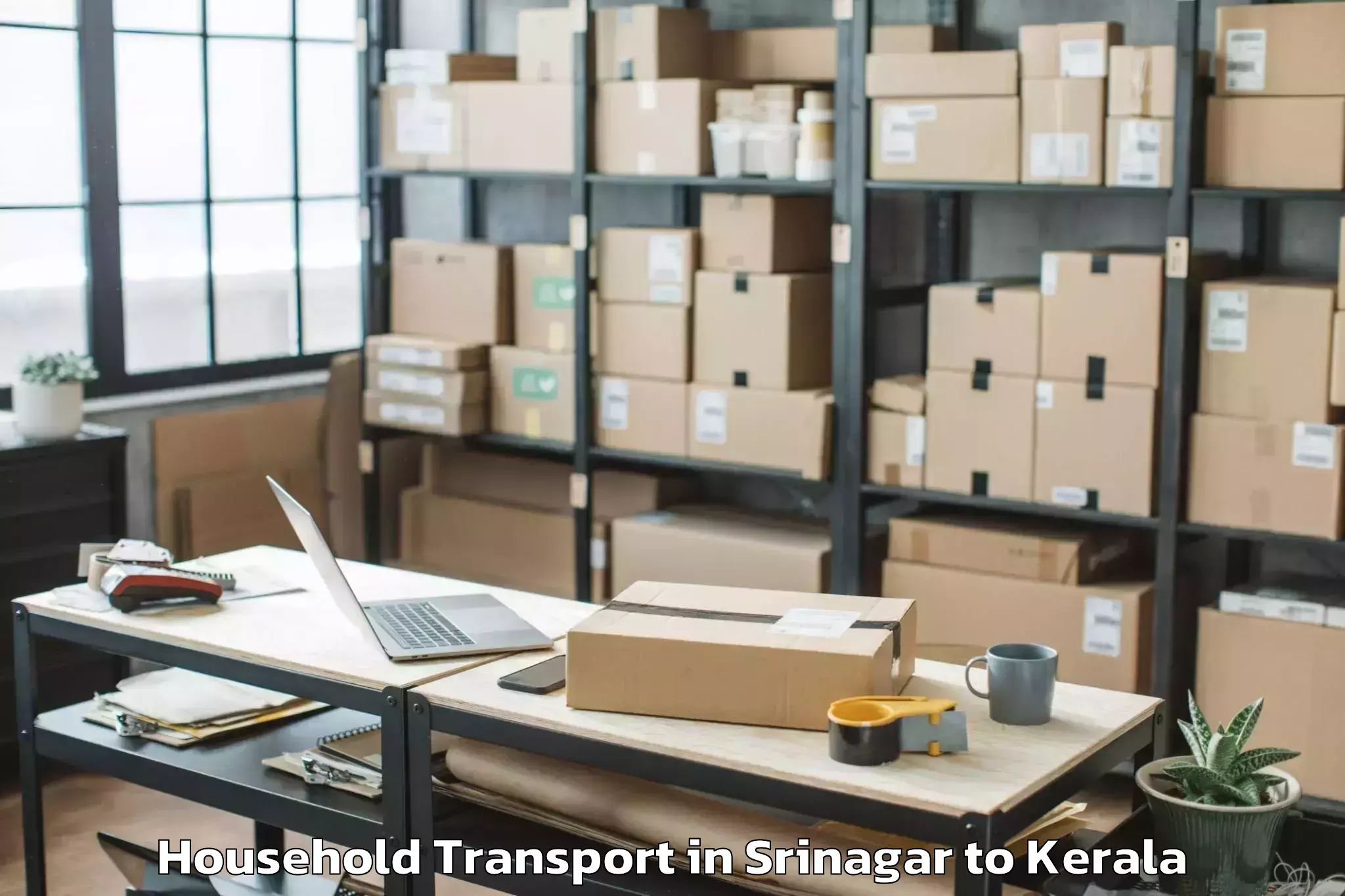 Book Srinagar to Karunagappally Household Transport Online